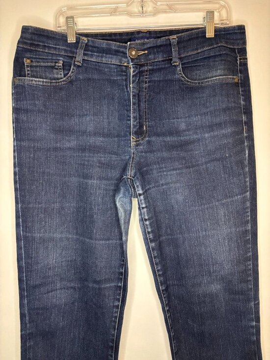 BANDOLINO Caroline Jeans Womens 14 Denim 5-Pocket Stretch - Picture 1 of 6
